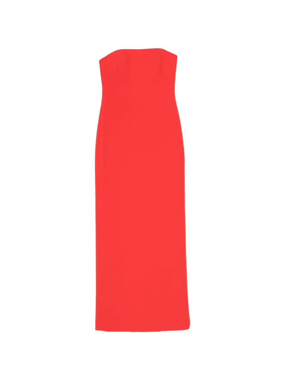 Amsale Strapless maxi kokerjurk Rood