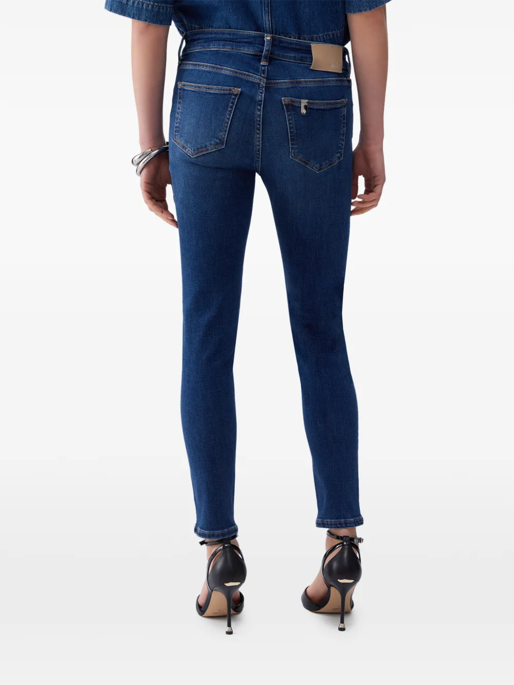 LIU JO Jeans met edelsteen Blauw