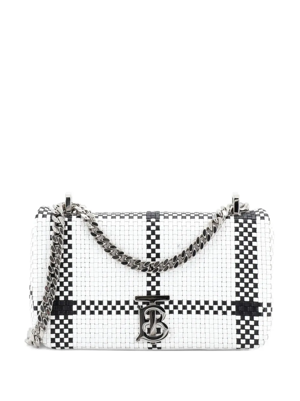 Burberry Pre-Owned Lola Braided Leather Mini shoulder bag - Bianco