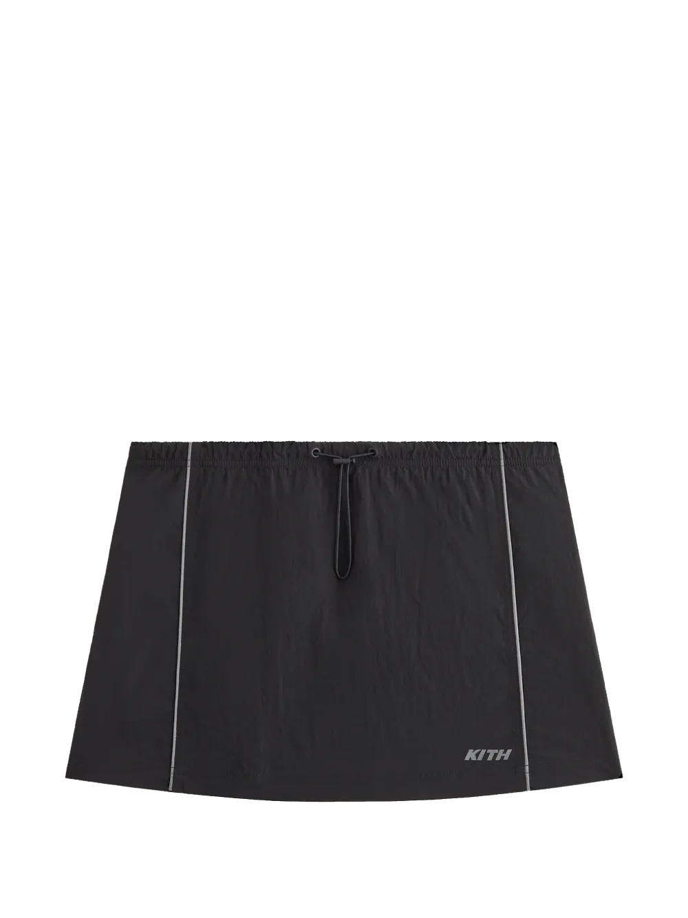 KITH Lowen drawstring track mini skirt - Nero