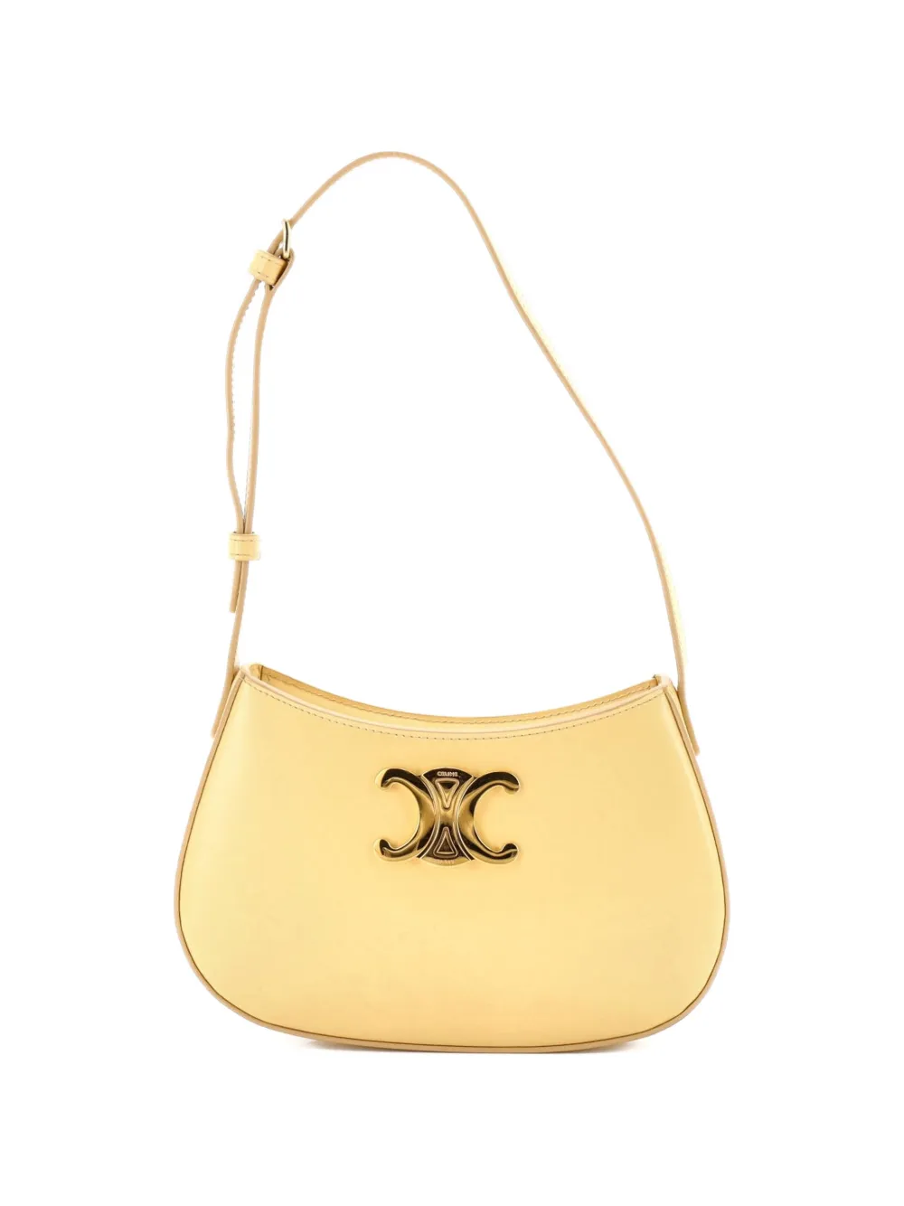 Celine Pre-Owned Triomphe Tilly Bag Smooth Calfskin Medium shoulder bag - Giallo