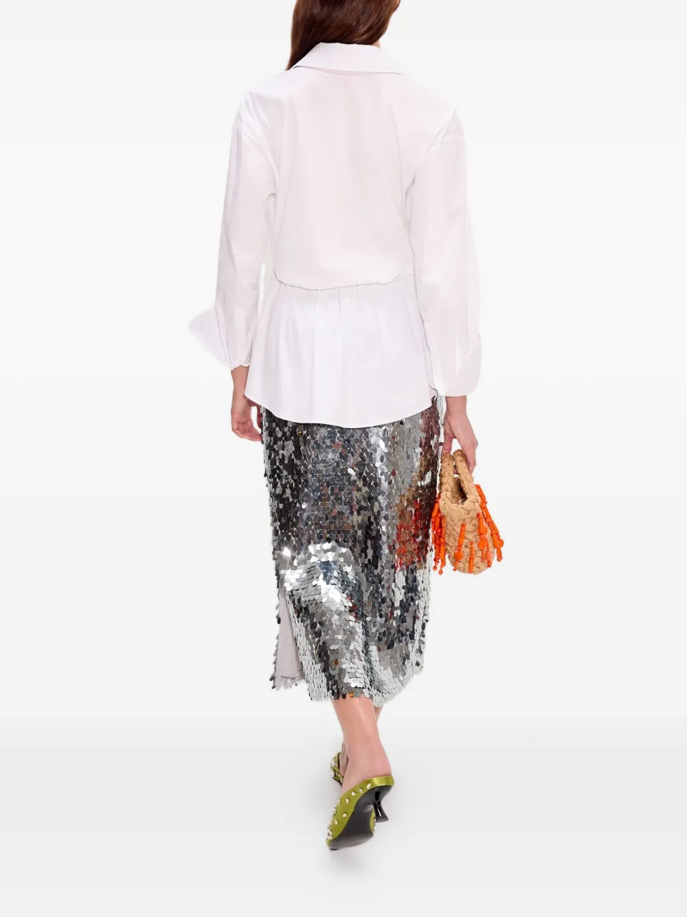  Simon Miller Mia Midi Skirt - Silver 