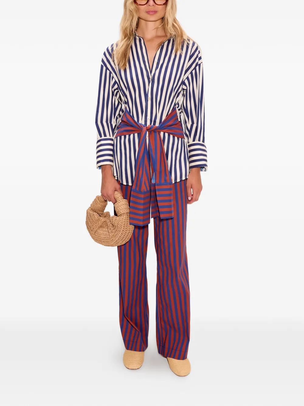  Simon Miller Inna Striped Shirt - Blue 