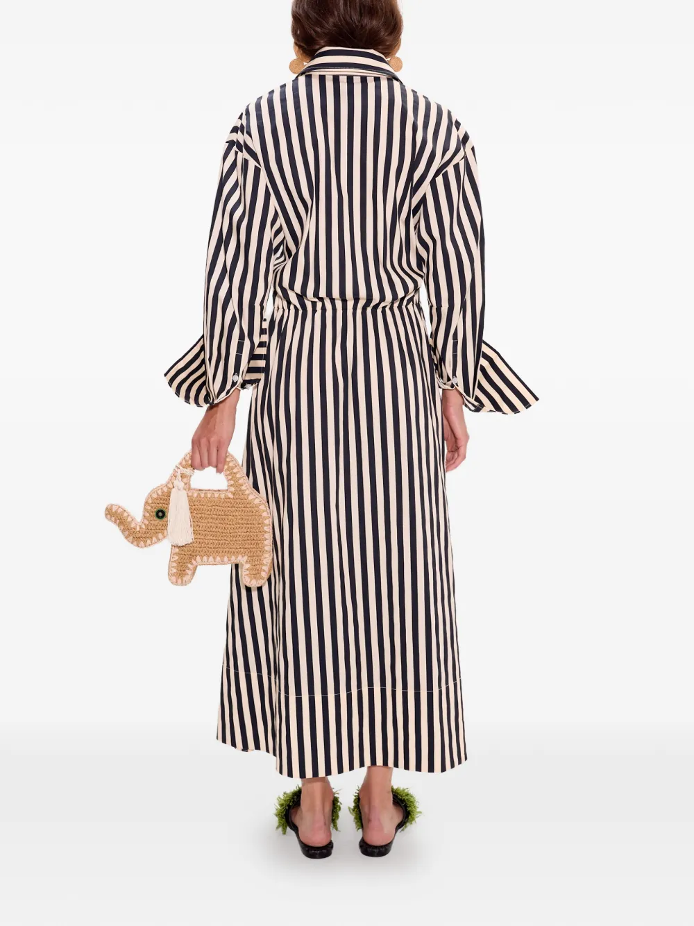  Simon Miller Inna Striped Maxi Dress - Black 