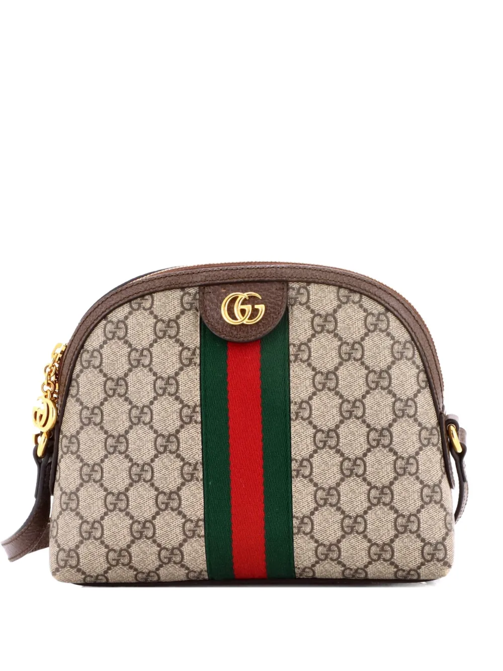 Gucci Pre-Owned Ophidia Dome GG Coated Canvas Small shoulder bag - Marrone