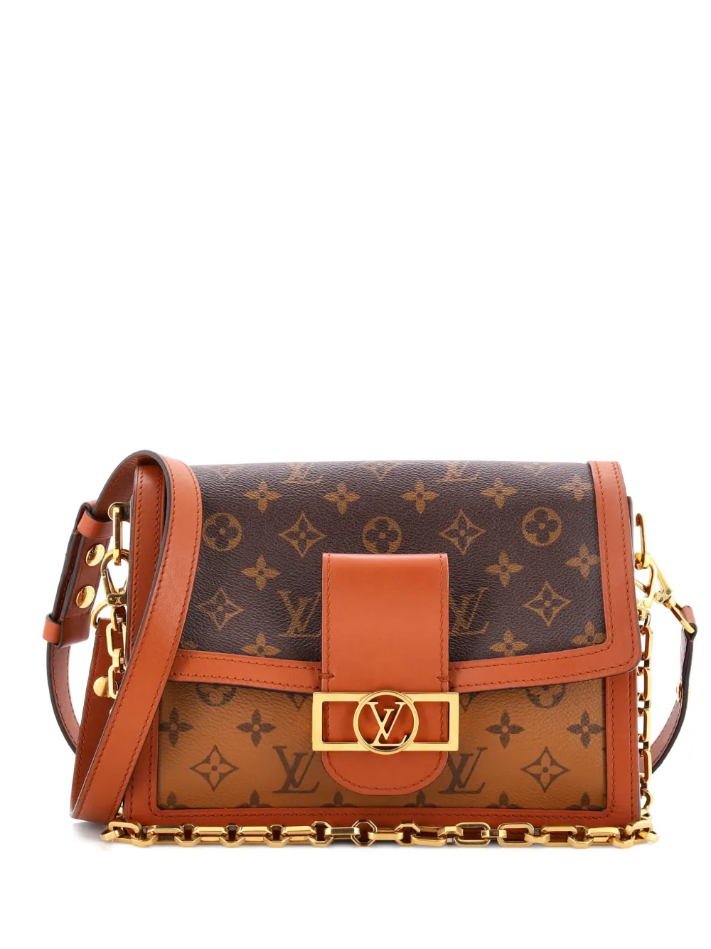 Louis Vuitton Pre-Owned Dauphine Reverse Monogram Canvas MM shoulder bag - Marrone