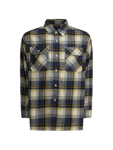 BEAMS PLUS check chest-pocket shirt