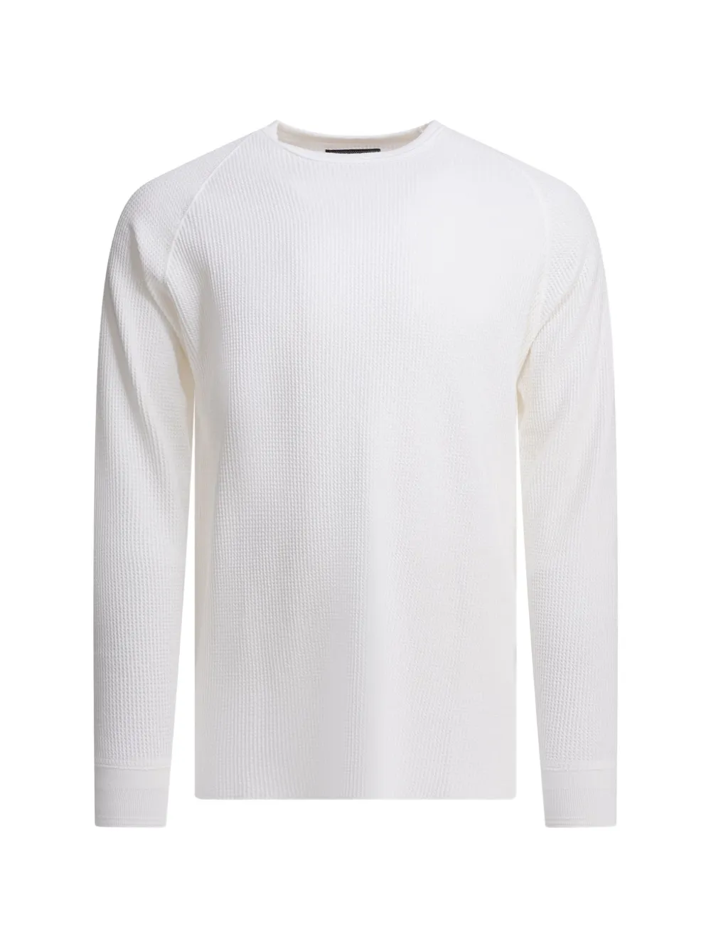 BEAMS PLUS long-sleeve waffle-texture T-shirt - Bianco