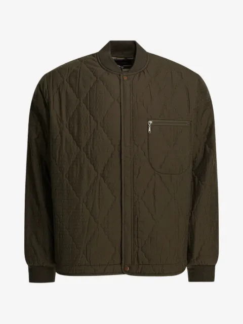 BEAMS PLUS quilted-effect zip-pocket coat