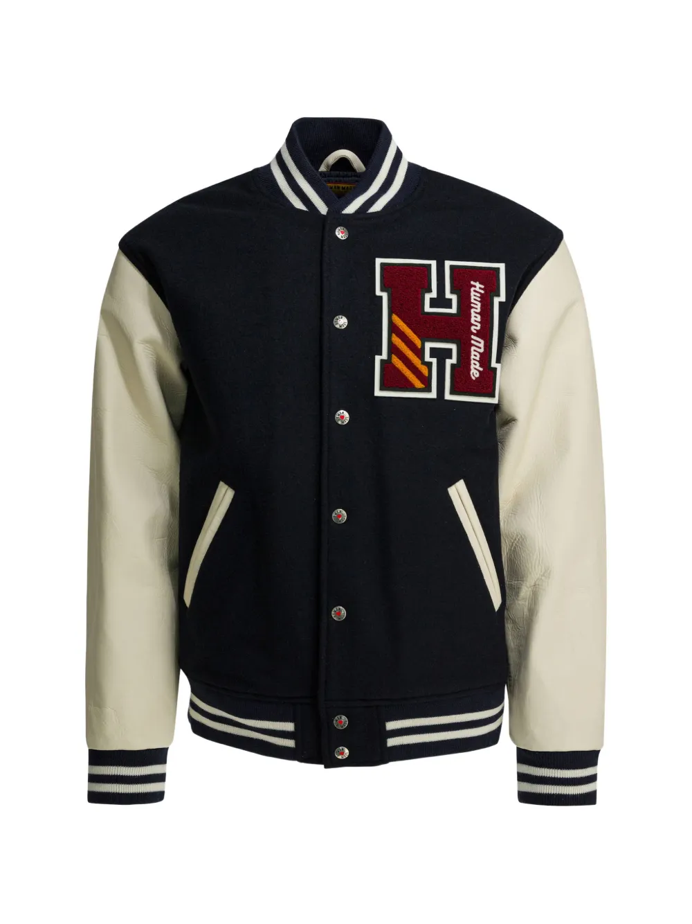 Human Made appliqué-detail bomber jacket - Blu