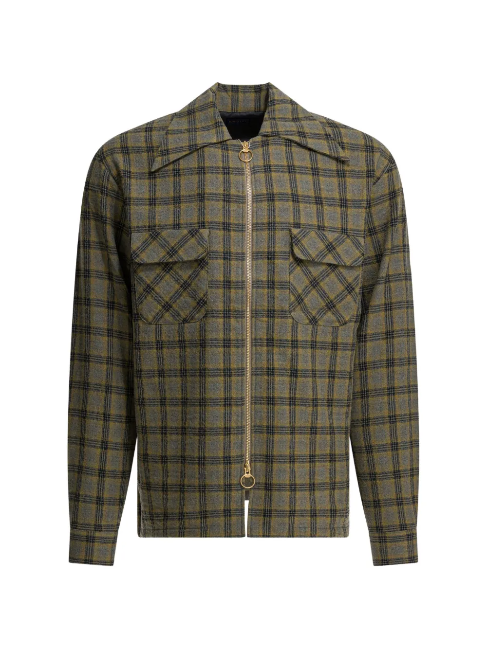 KAPITAL checked overshirt - Grigio