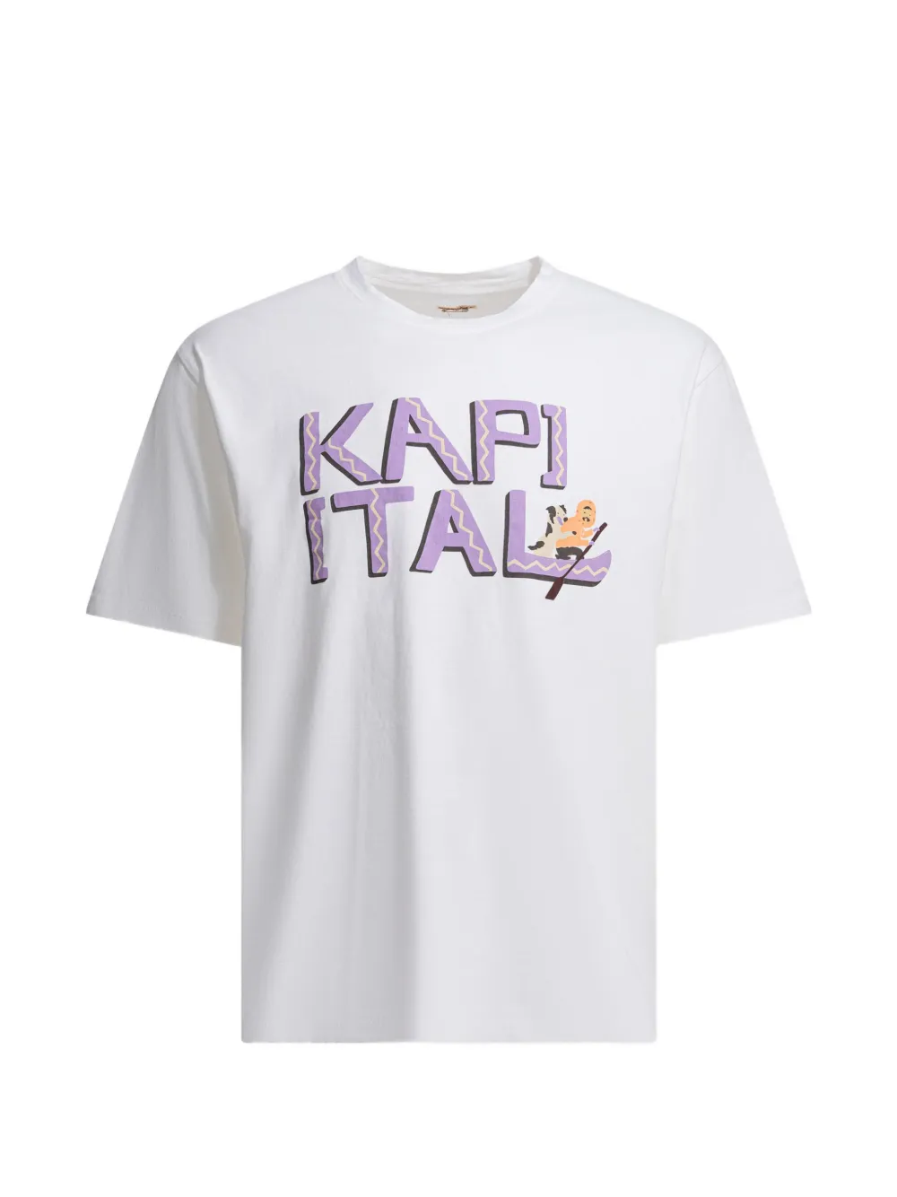 KAPITAL logo-print T-shirt - Bianco
