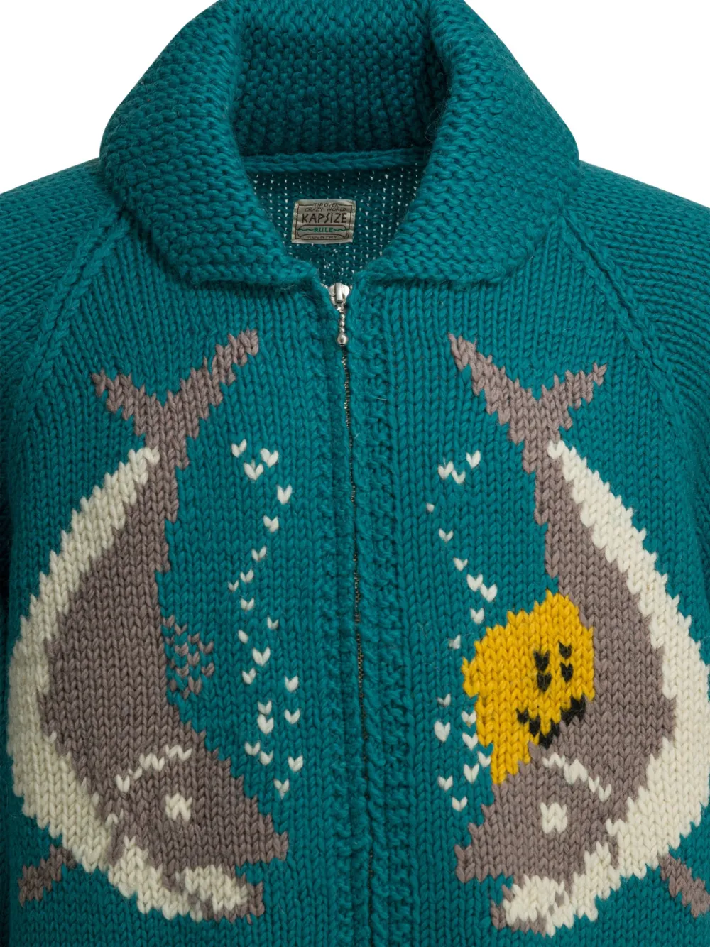  Kapital Fish-embellishment Cardigan - Green 
