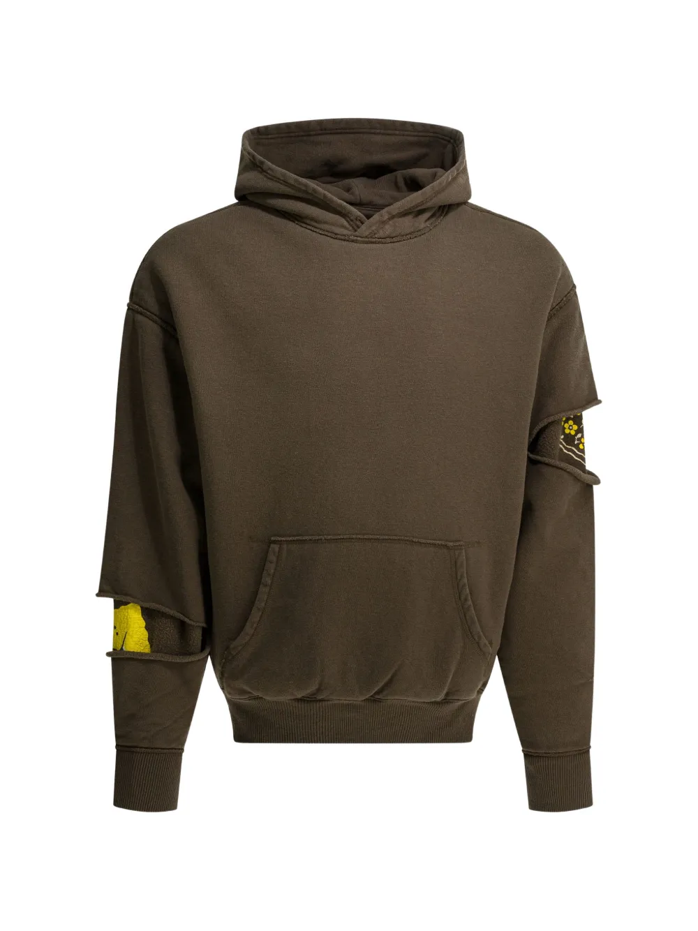KAPITAL cut out detail hoodie - Brown