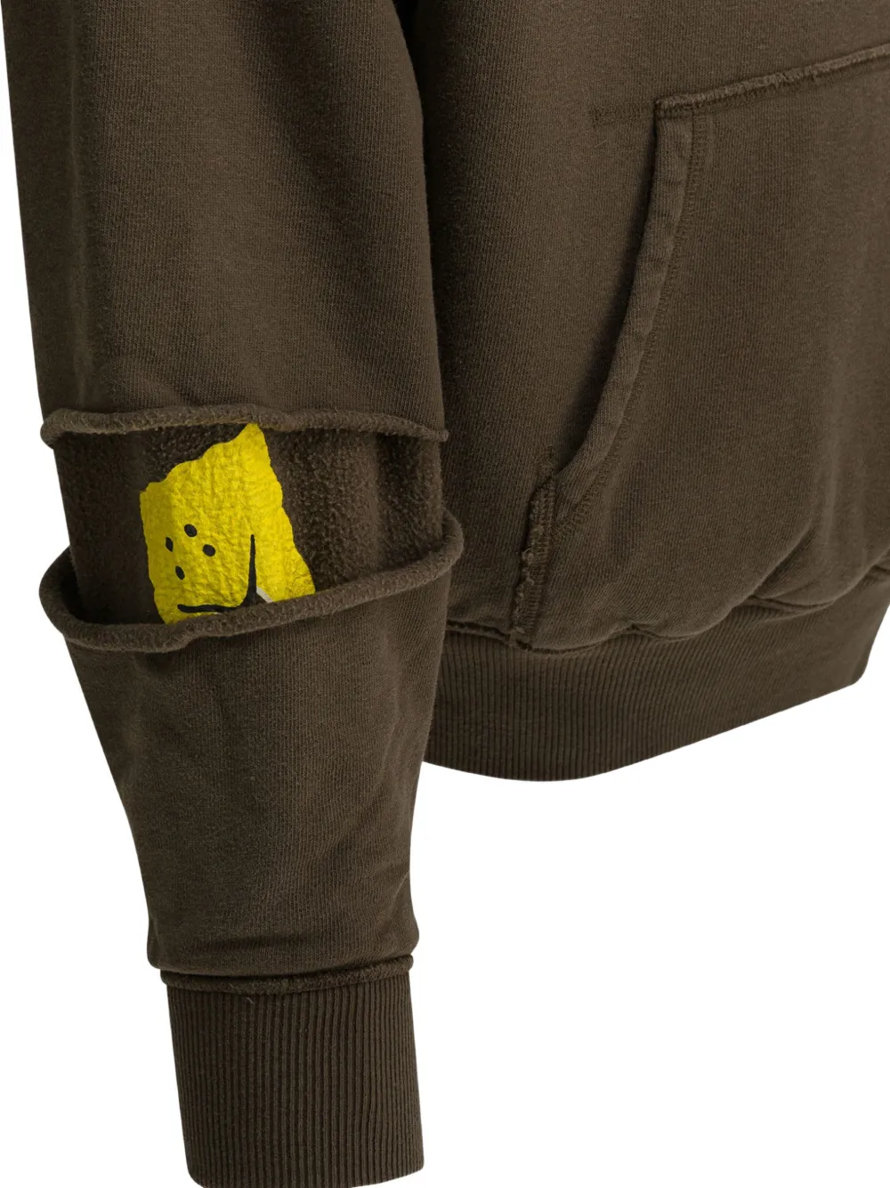 KAPITAL Hoodie met uitgesneden detail Bruin