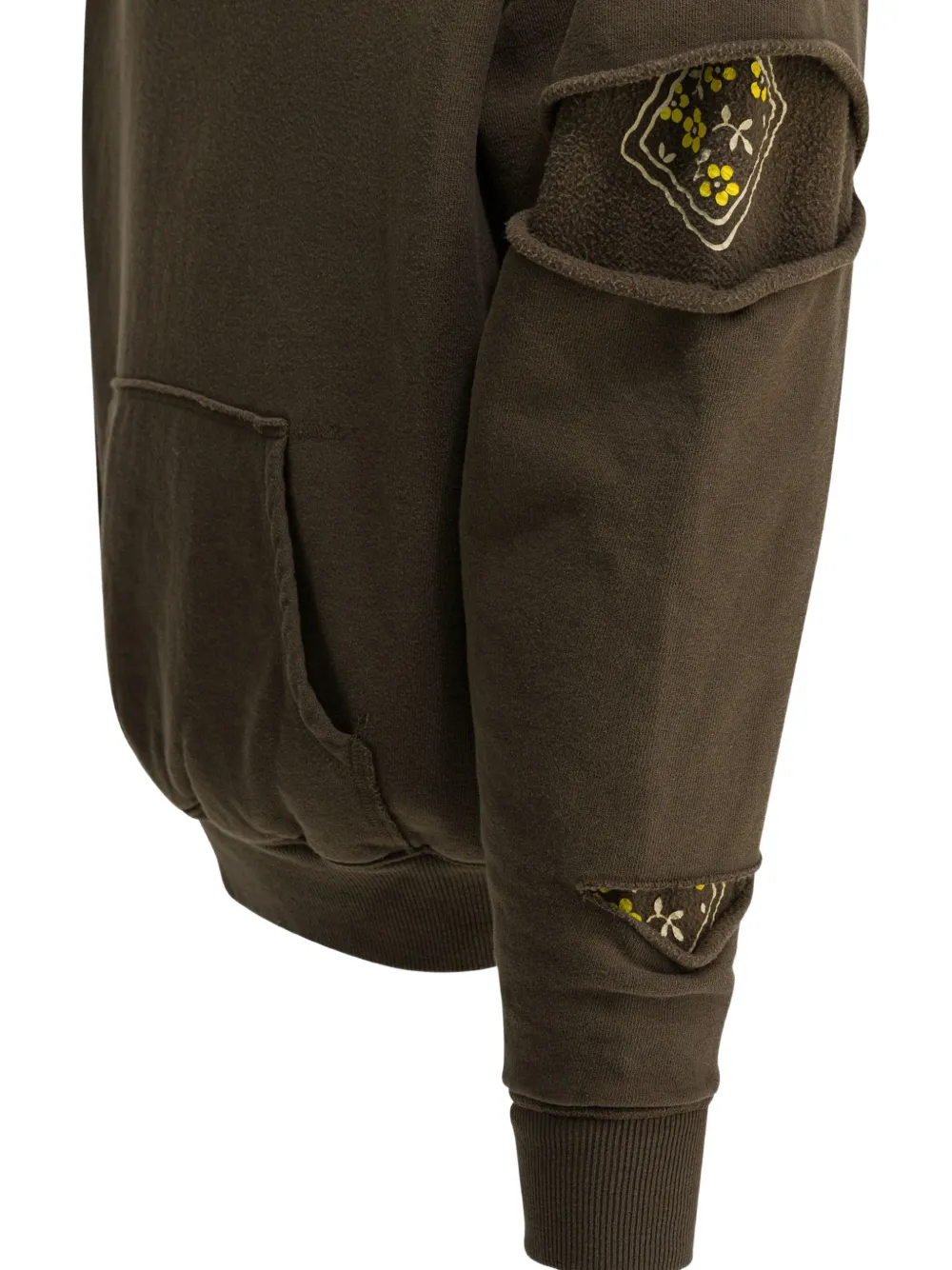KAPITAL Hoodie met uitgesneden detail Bruin