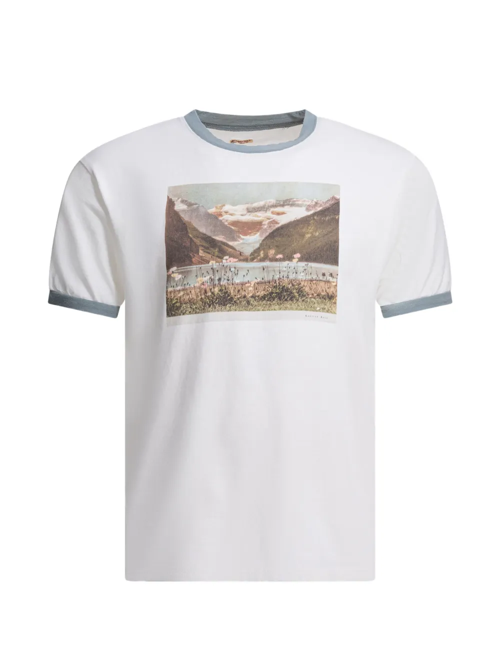 KAPITAL picture trim T-shirt - Bianco