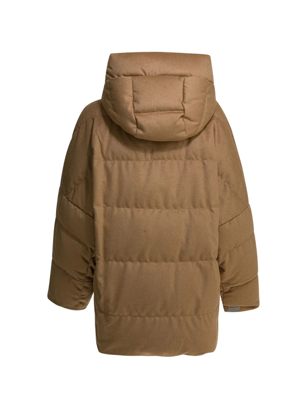 Max Mara Hooded Puffer Coat In Brown