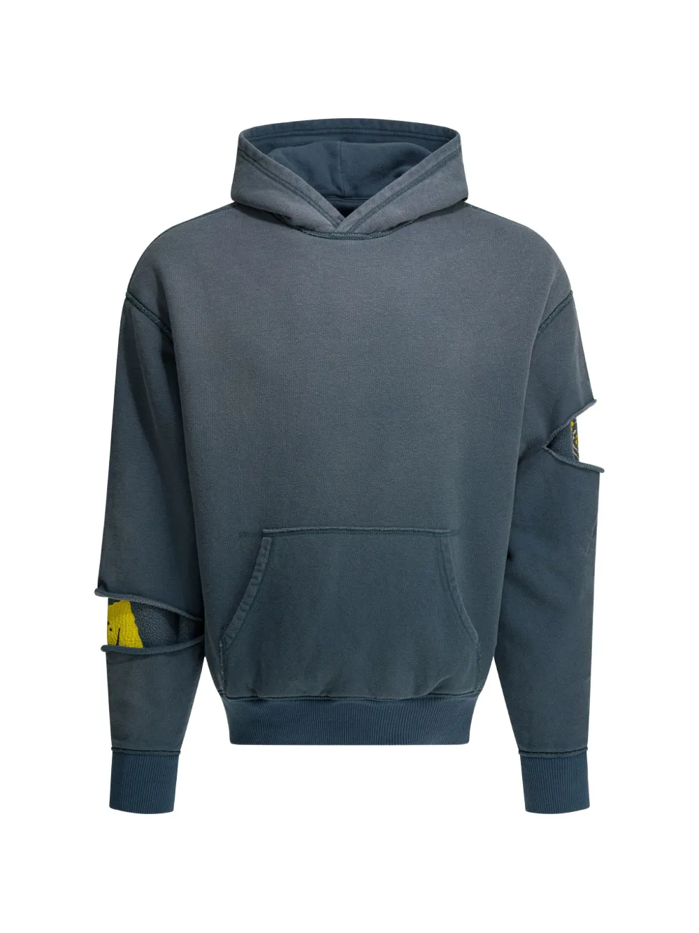 KAPITAL cut-out layered hoodie - Blu