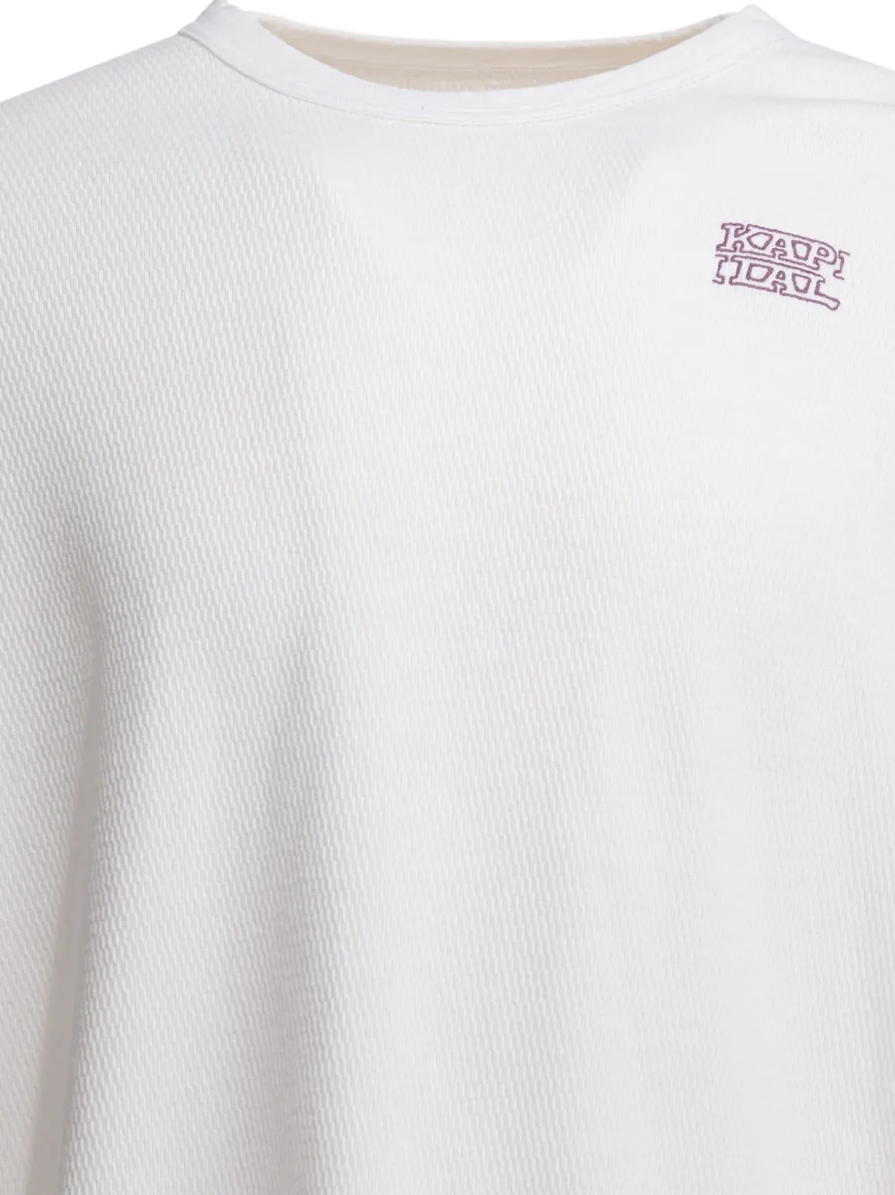 textured long-sleeve T-Shirt