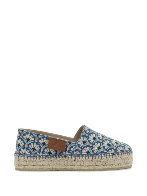 ETRO floral-print platform espadrilles