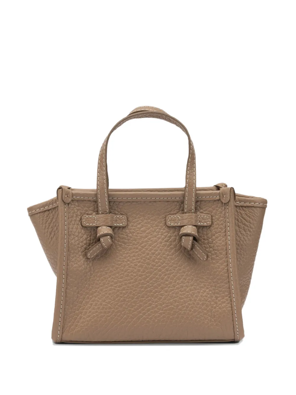 GIANNI CHIARINI Miss Marcella knot-detail tote bag - Marrone
