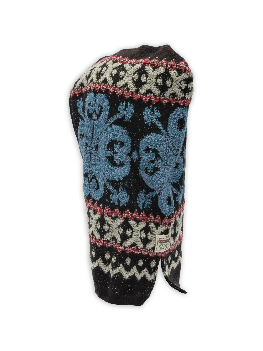  Kapital Patterned Balaclava - Black 