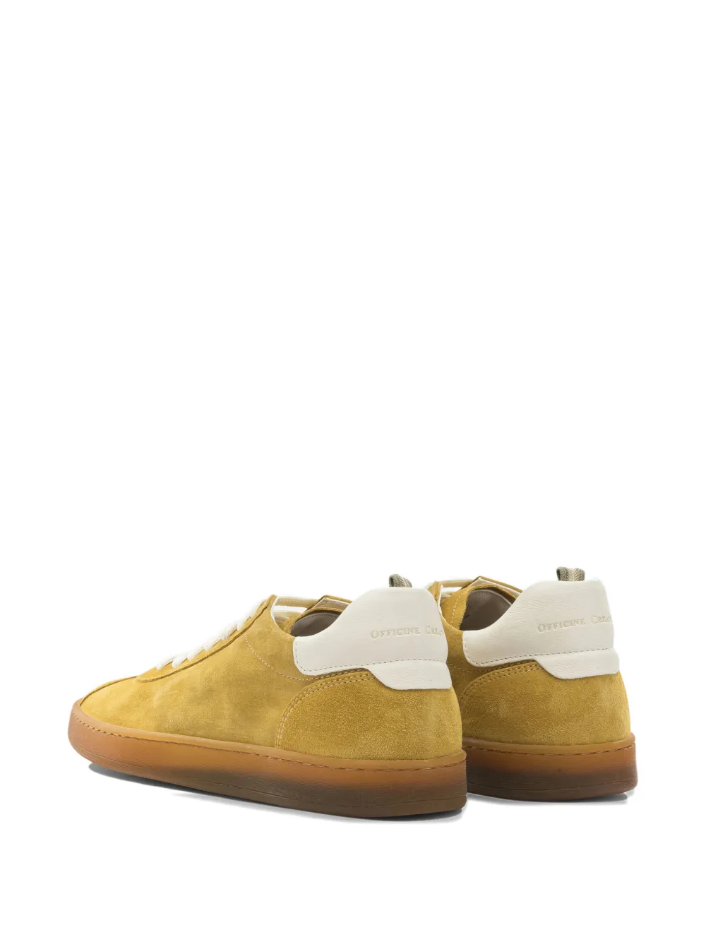 Officine Creative Destiny 101 lace-up panelled sneakers Geel