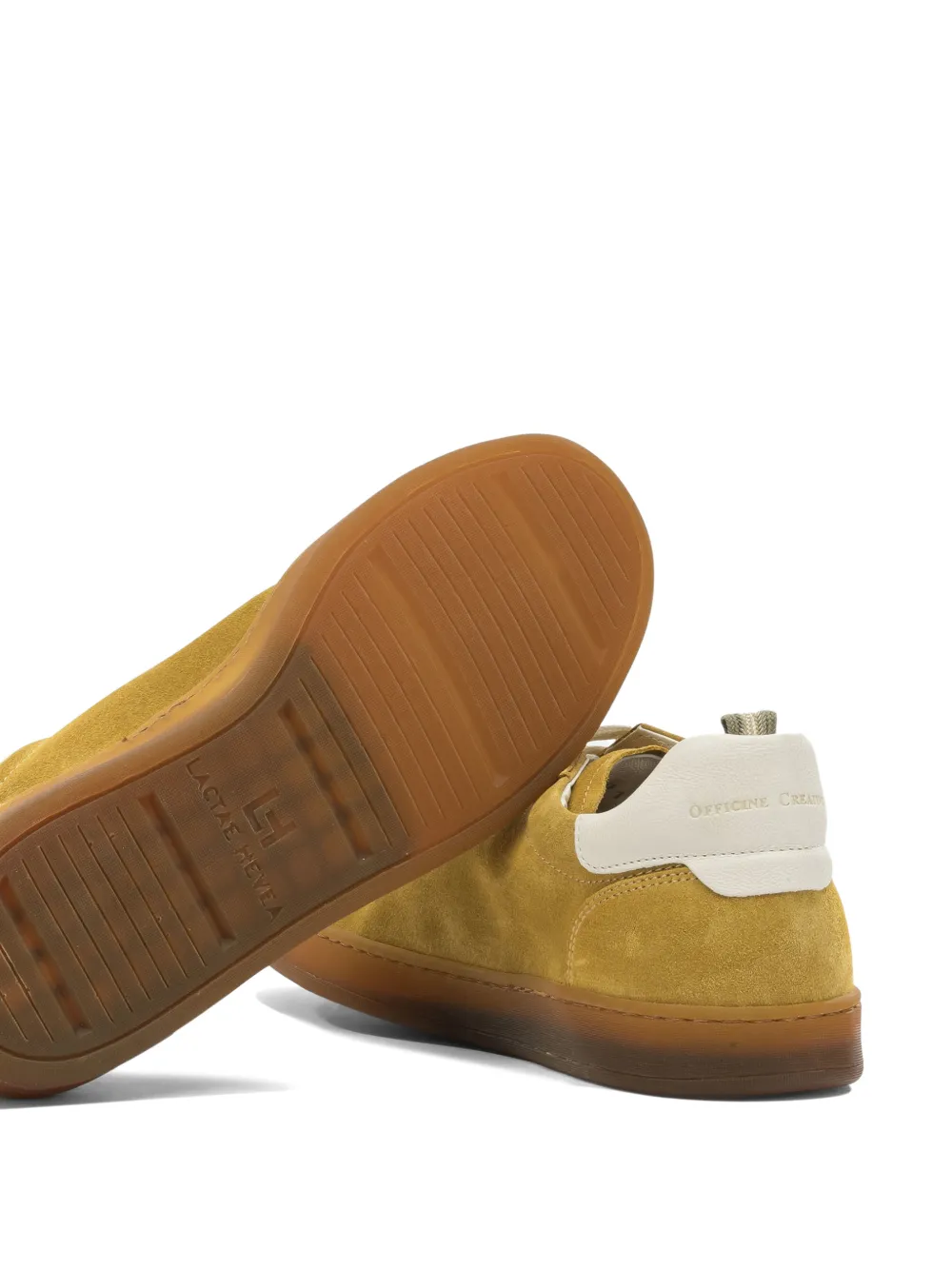 Officine Creative Destiny 101 lace-up panelled sneakers Geel