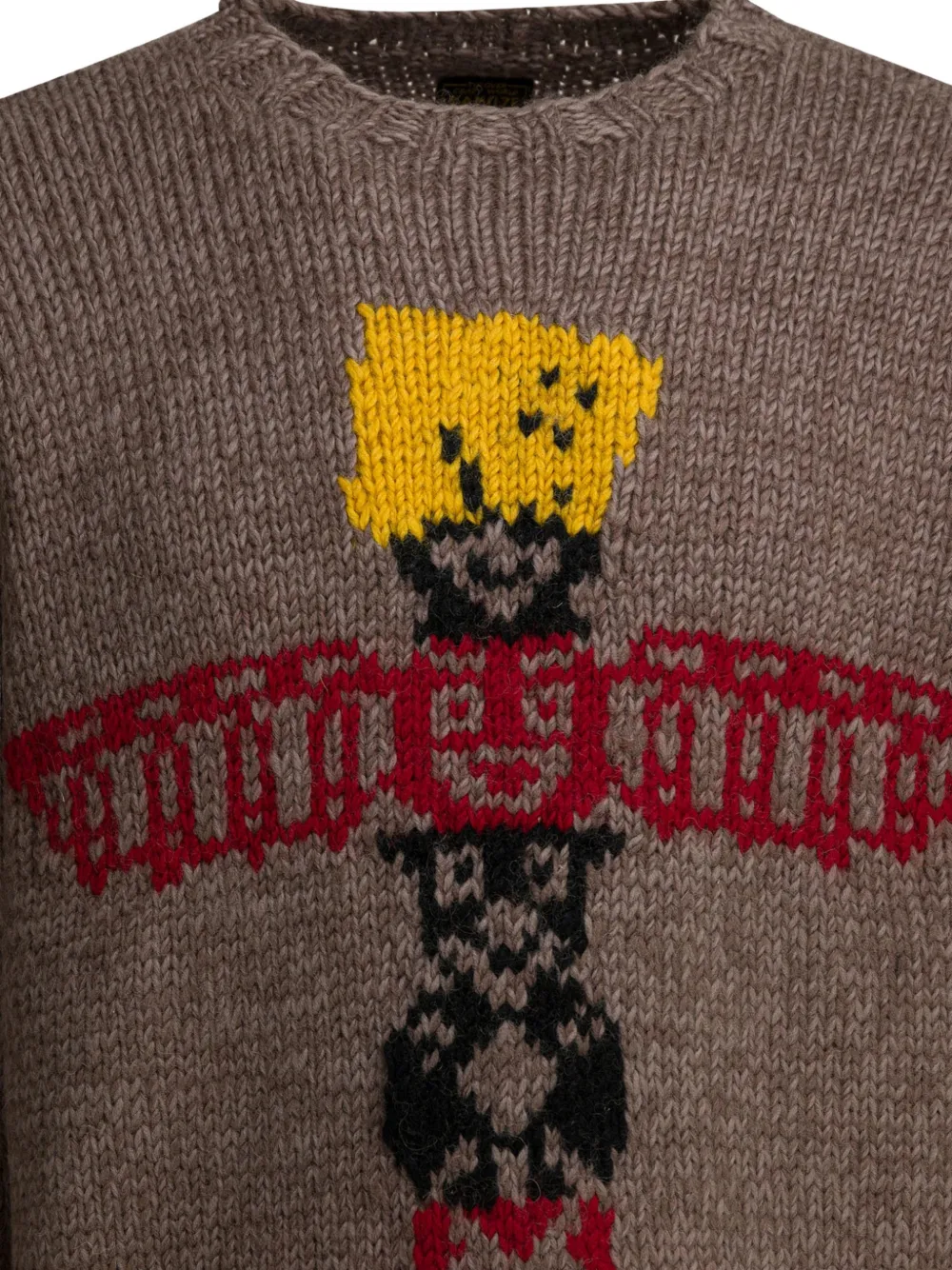  Kapital Intarsia Sweater - Brown 