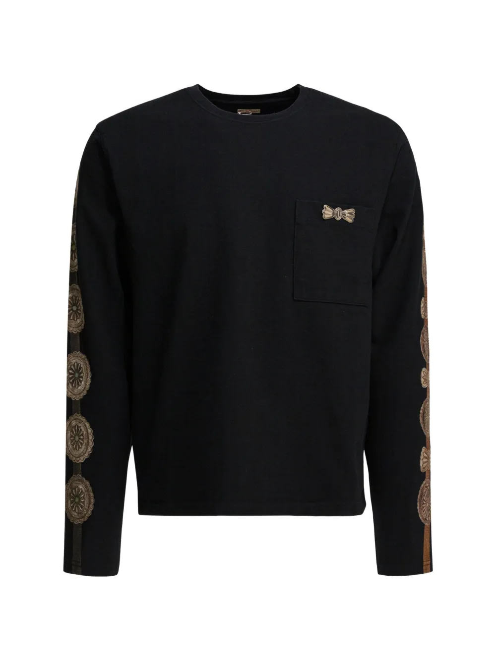 KAPITAL embellished-sleeves T-shirt - Nero