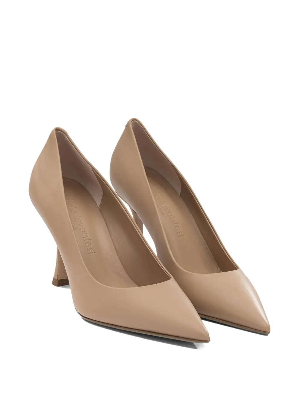 Sergio Levantesi Diva pumps met puntige neus Beige