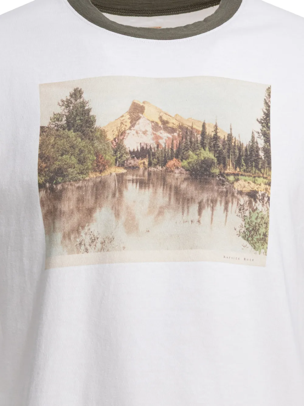  Kapital Ringer Graphic T-shirt - White 