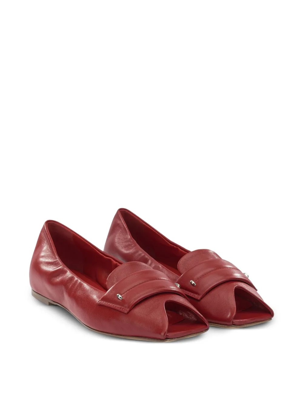  Halmanera Open-toe Loafers - Red 
