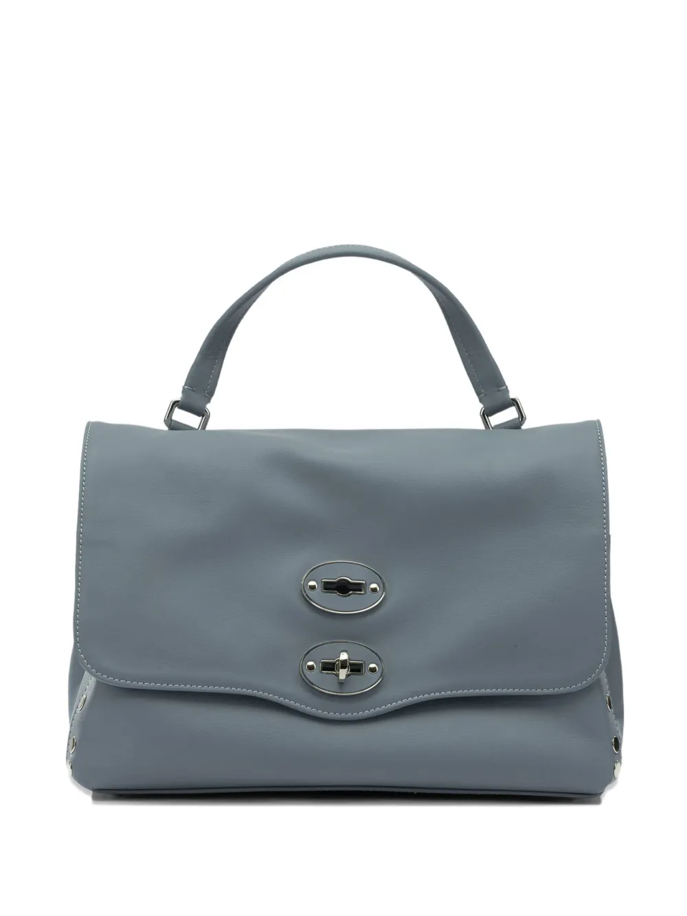 Zanellato Postina studs lock detail tote bag - Grigio