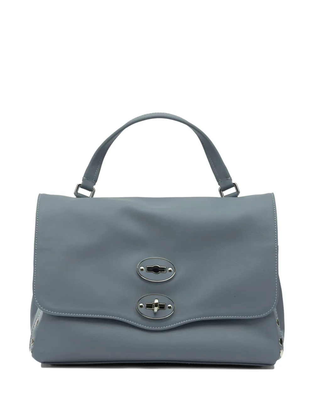 Zanellato Postina studs lock detail tote bag - Grigio