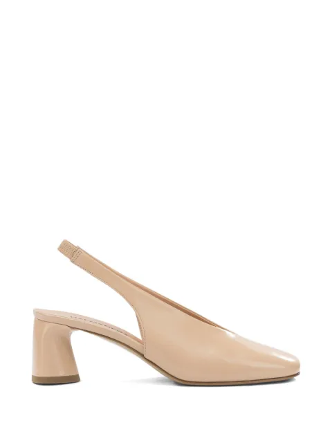 Halmanera block-heel slingback pumps