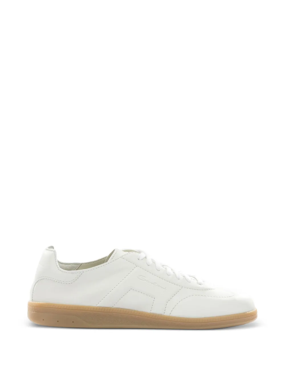 Santoni Leren sneakers Wit