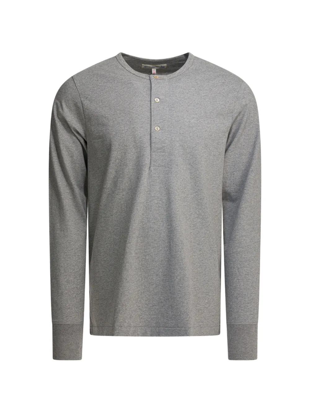 Merz B. Schwanen buttoned long-sleeve T-shirt - Grigio