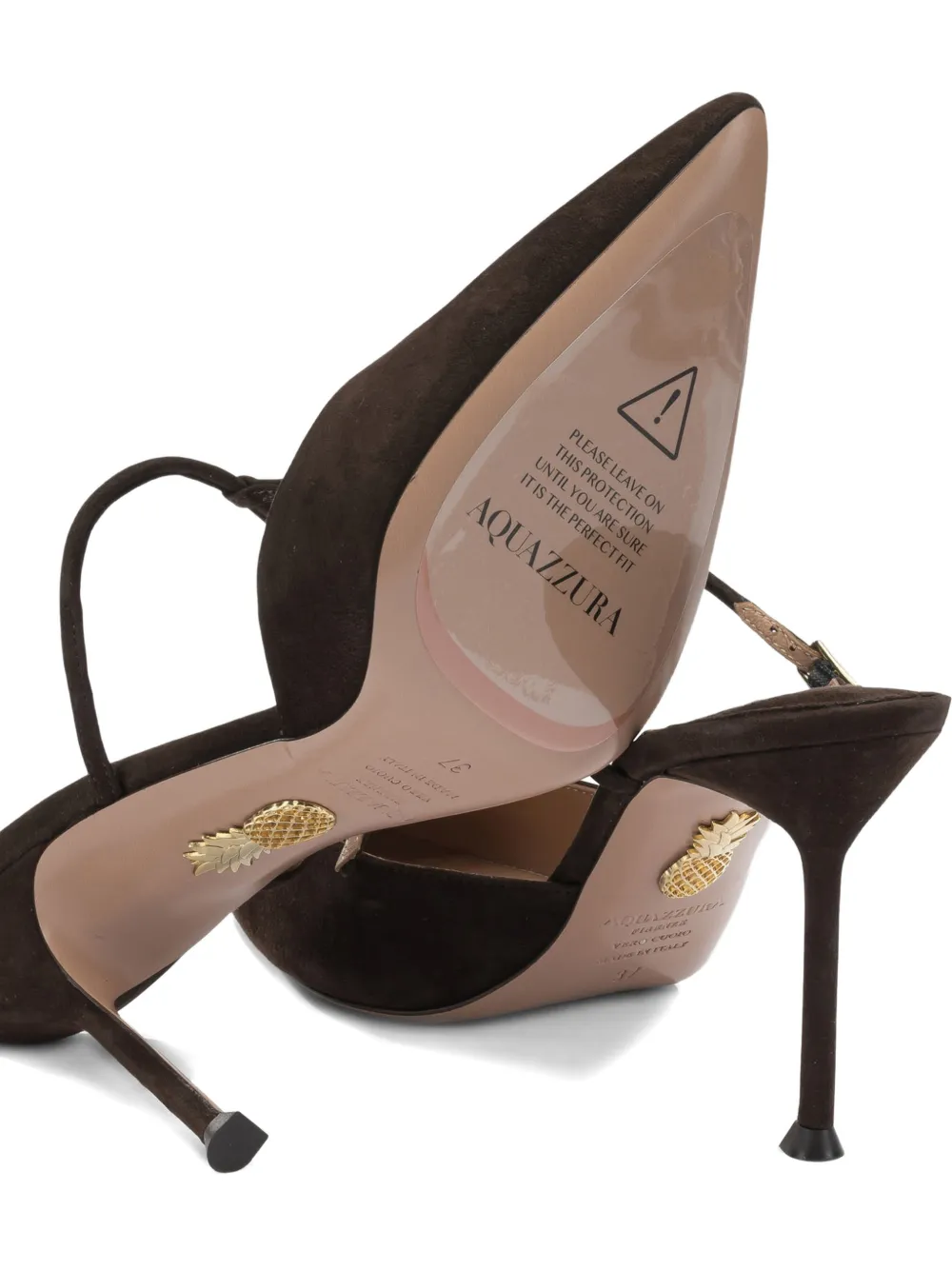 Aquazzura Pumps met puntige neus Bruin
