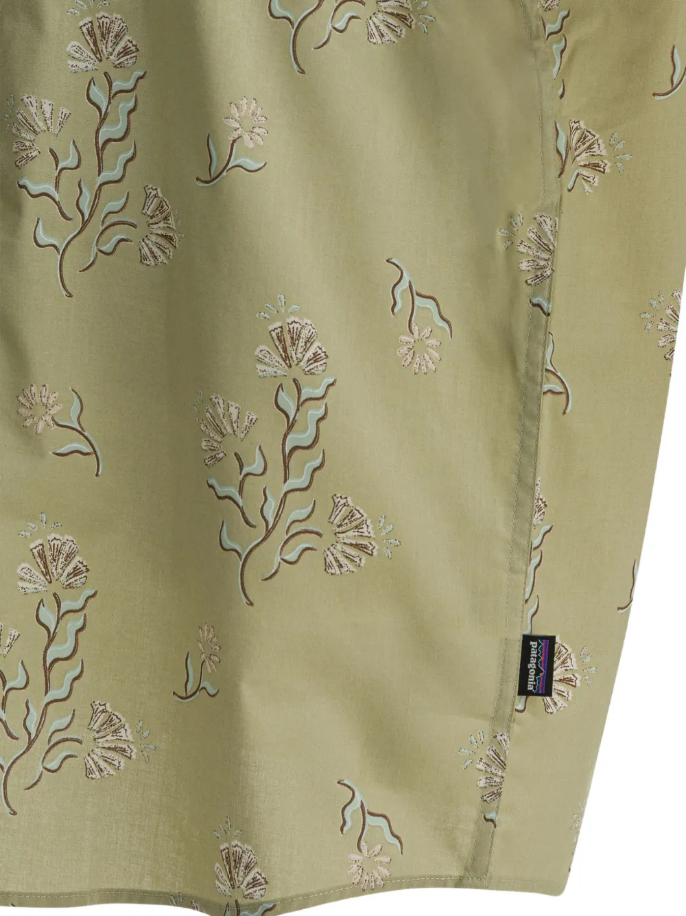 Patagonia Overhemd met bloemenprint Groen