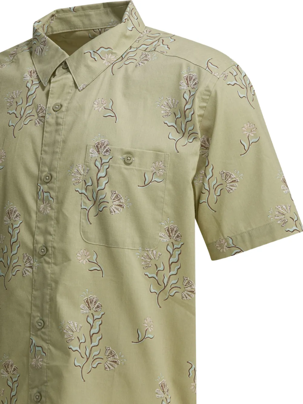Patagonia Overhemd met bloemenprint Groen