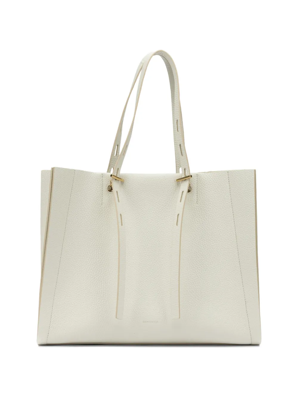MINO BOSSI cut-out leather tote bag - Toni neutri