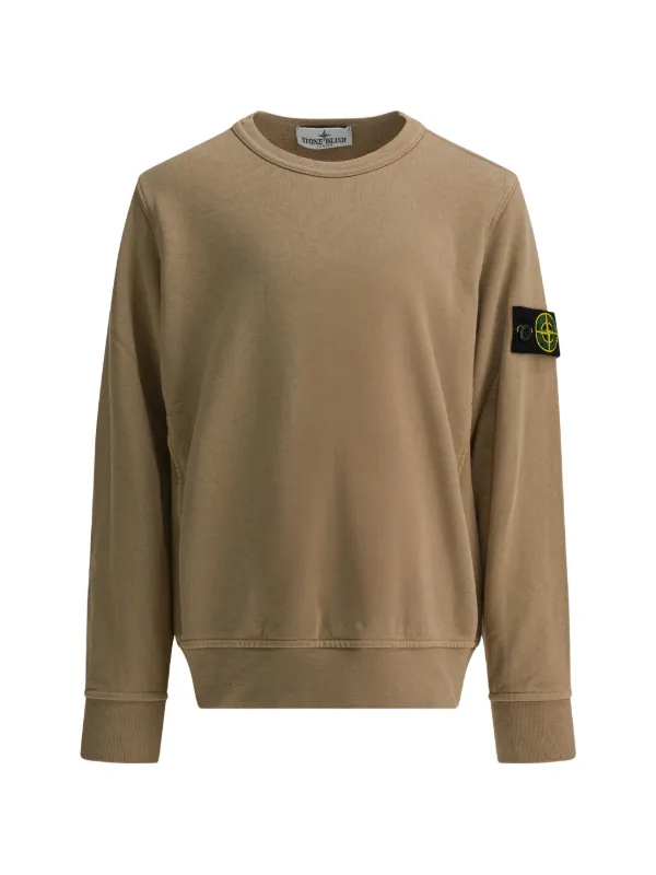 Stone Island Junior ロゴ スウェットシャツ | ニュートラル | FARFETCH JP