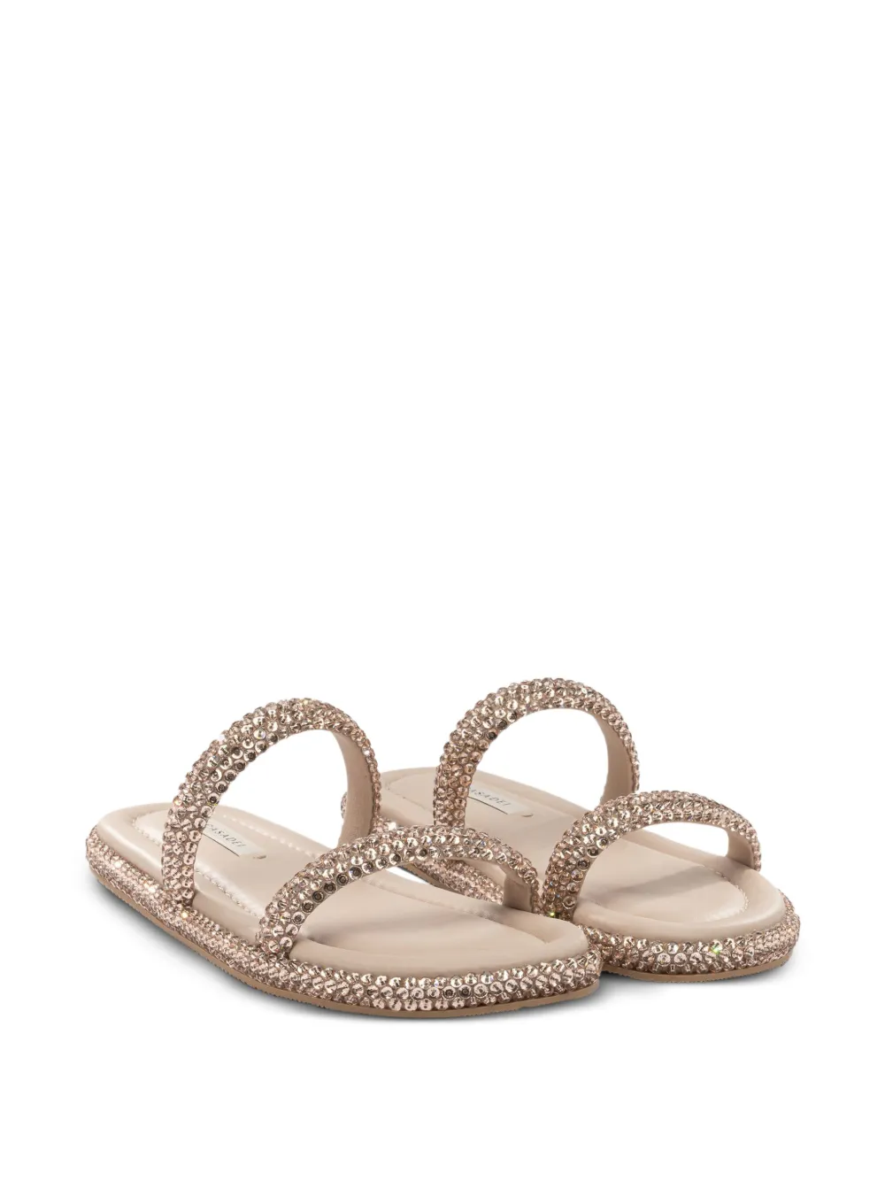 Casadei Sandalen verfraaid met kralen Beige
