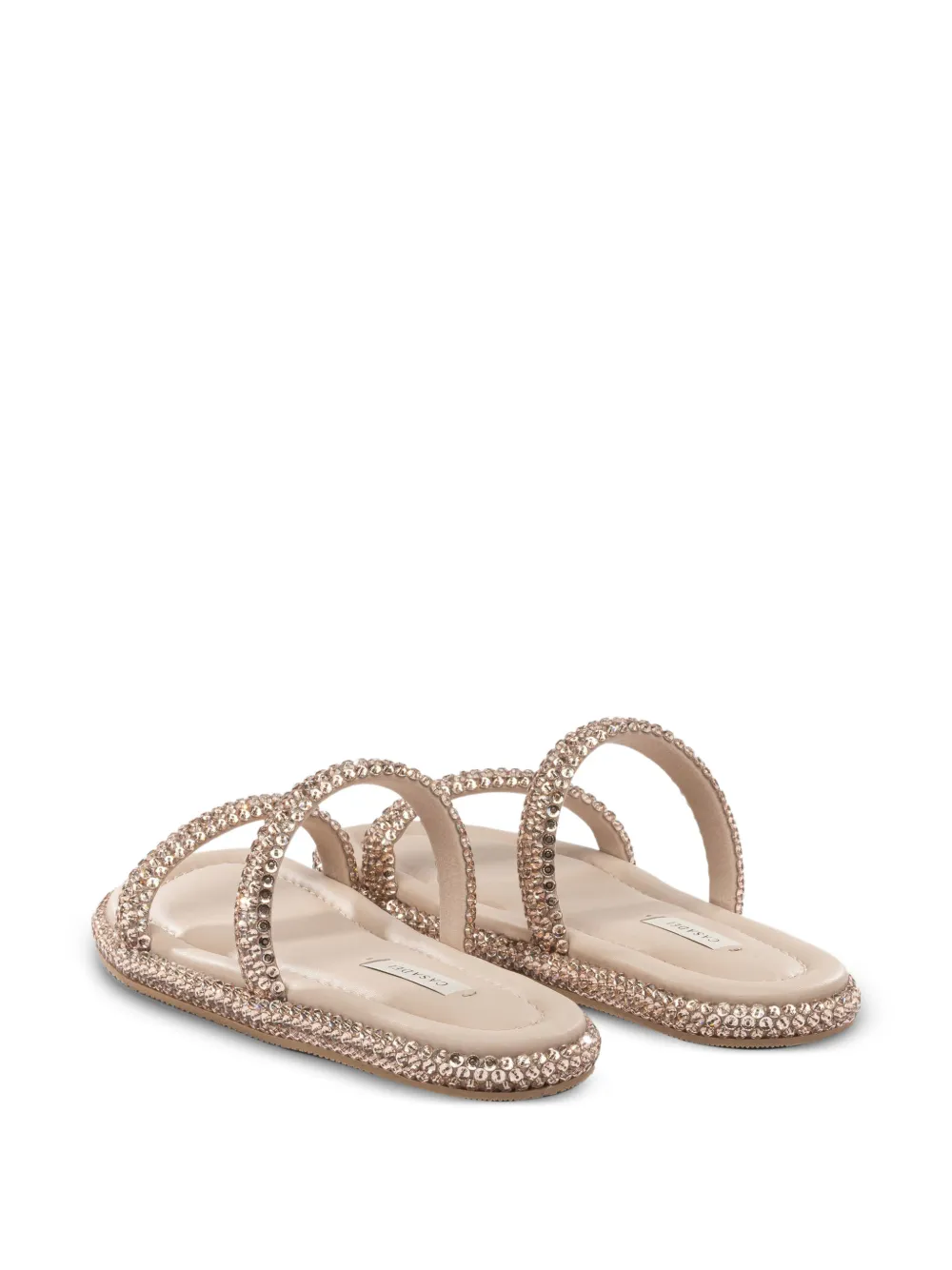 Casadei Sandalen verfraaid met kralen Beige