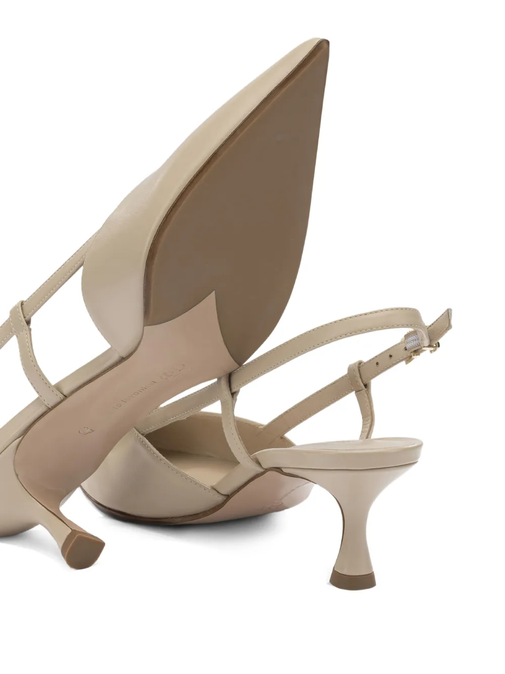 Sergio Levantesi Elsa pumps met puntige band Beige