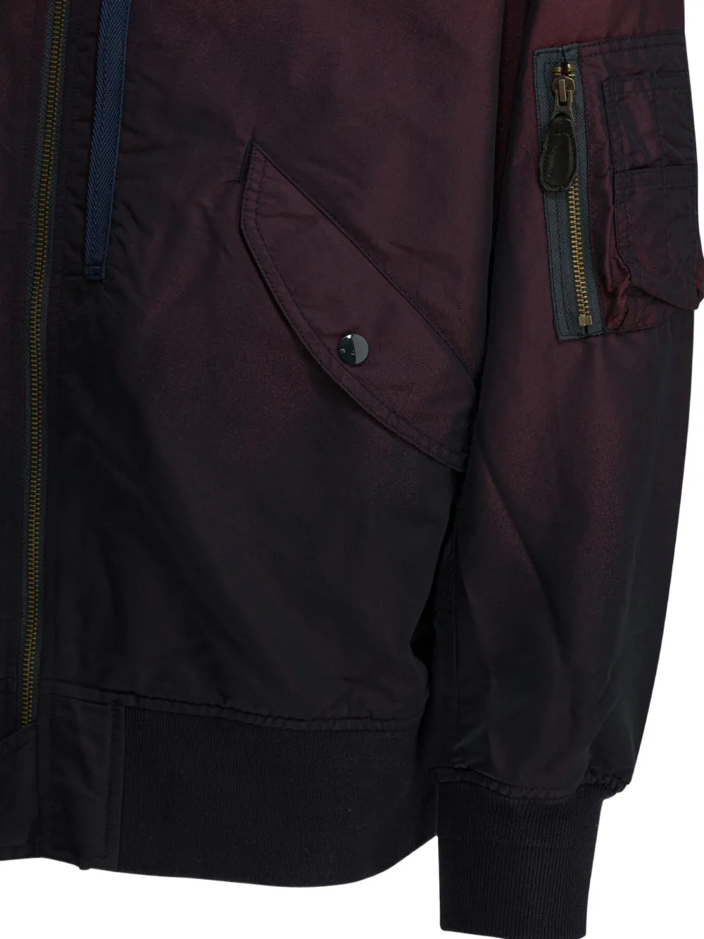  Beams Plus Zip-up Bomber Jacket - Blue 