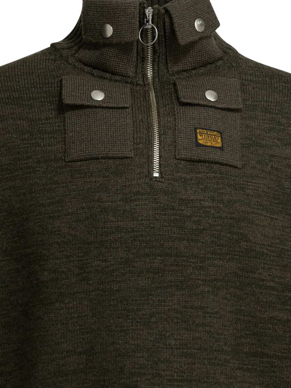  Kapital Zip-collar Sweater - Green 