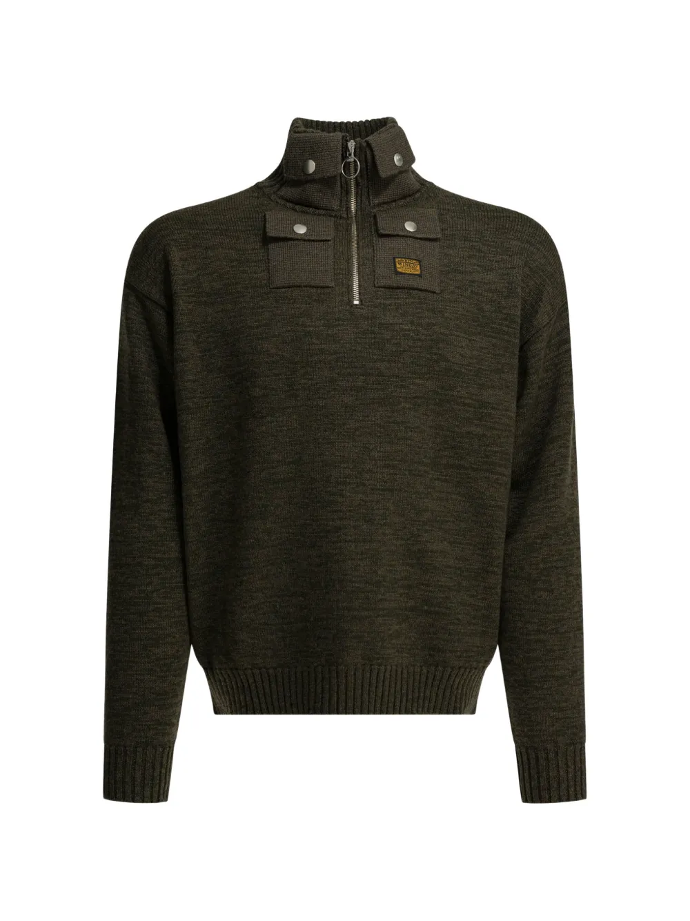 KAPITAL zip-collar sweater - Verde
